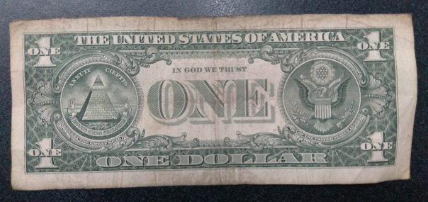 1 USD Circa 2013 (back)