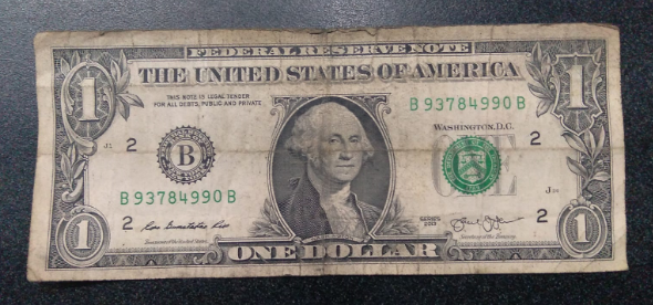 1 USD Circa 2013 (front)