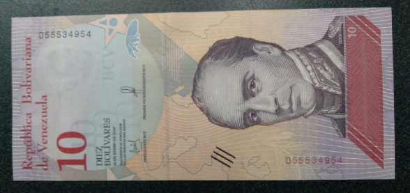 10 Bolivares Bill