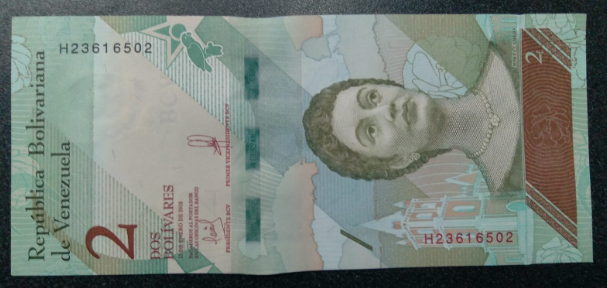 2 Bolivar Bill Front.