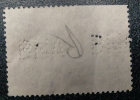 Back of an Argentina Postal Stamp