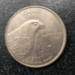 USD Quarter: Idaho (Back)