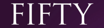 'Fifty' Fifty written in English