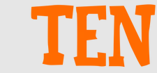 'Ten' Ten written in English